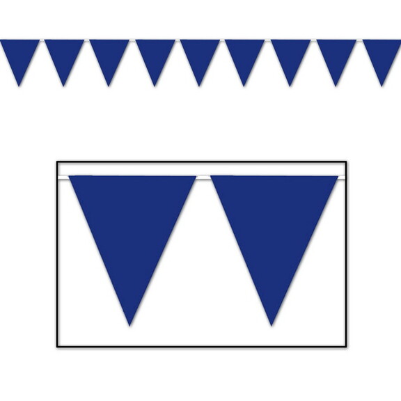 Beistle 50708 B Blue Pennant Banner  all weather...