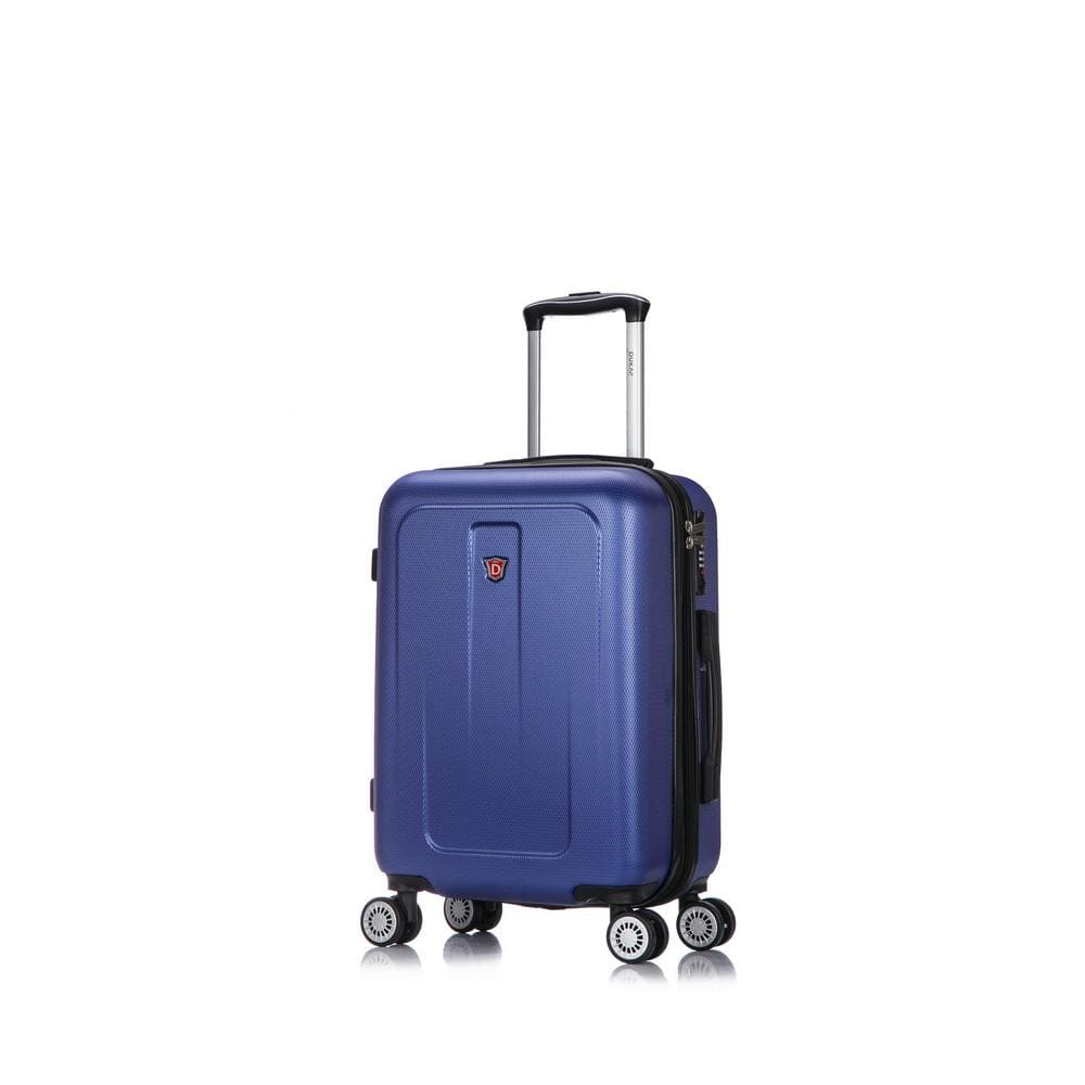 DUKAP Crypto 20 in. Blue Lightweight Hardside Spinner Carry-on DKCRY00S-BLU