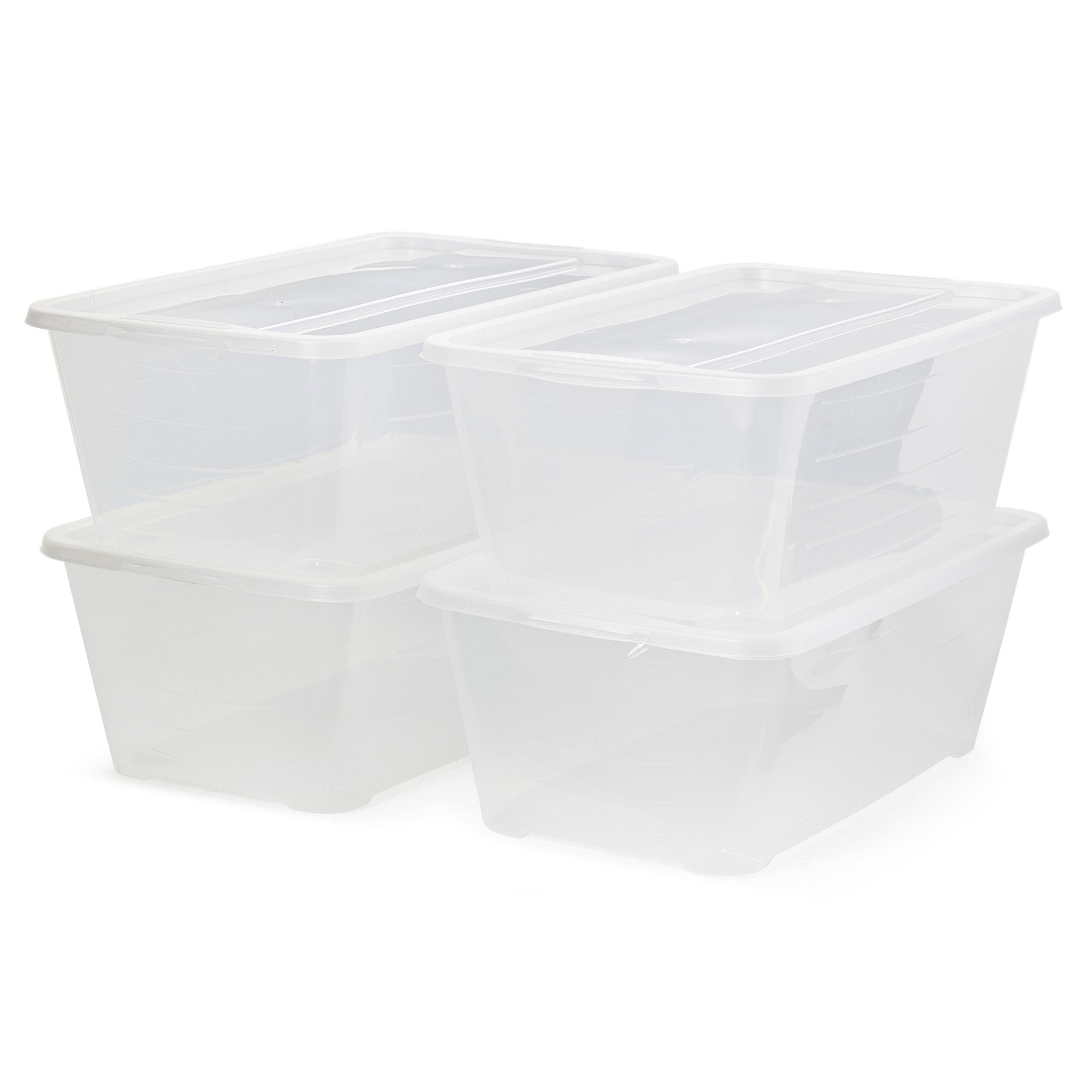 LIFE STORY Adult Rectangular Plastic Plastic Storage Box, Clear