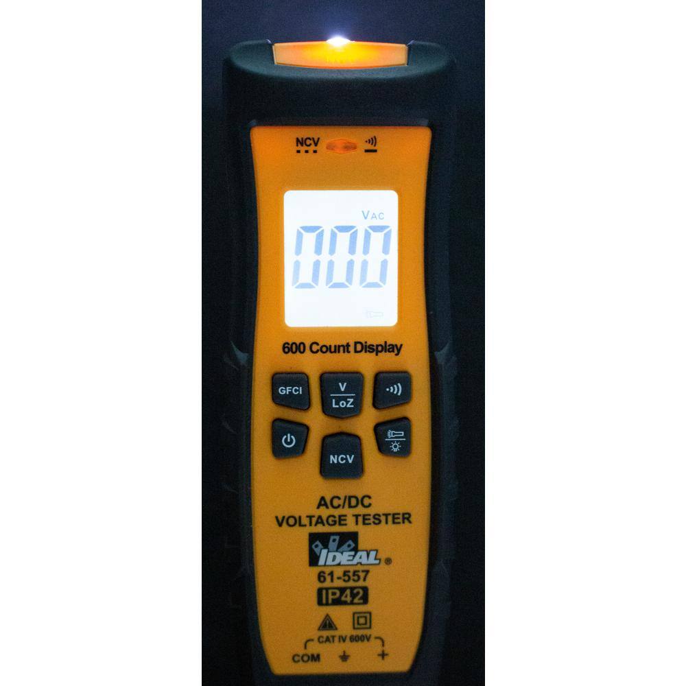 IDEAL Voltage and Continuity Tester GFCI and Flashlight 61-557