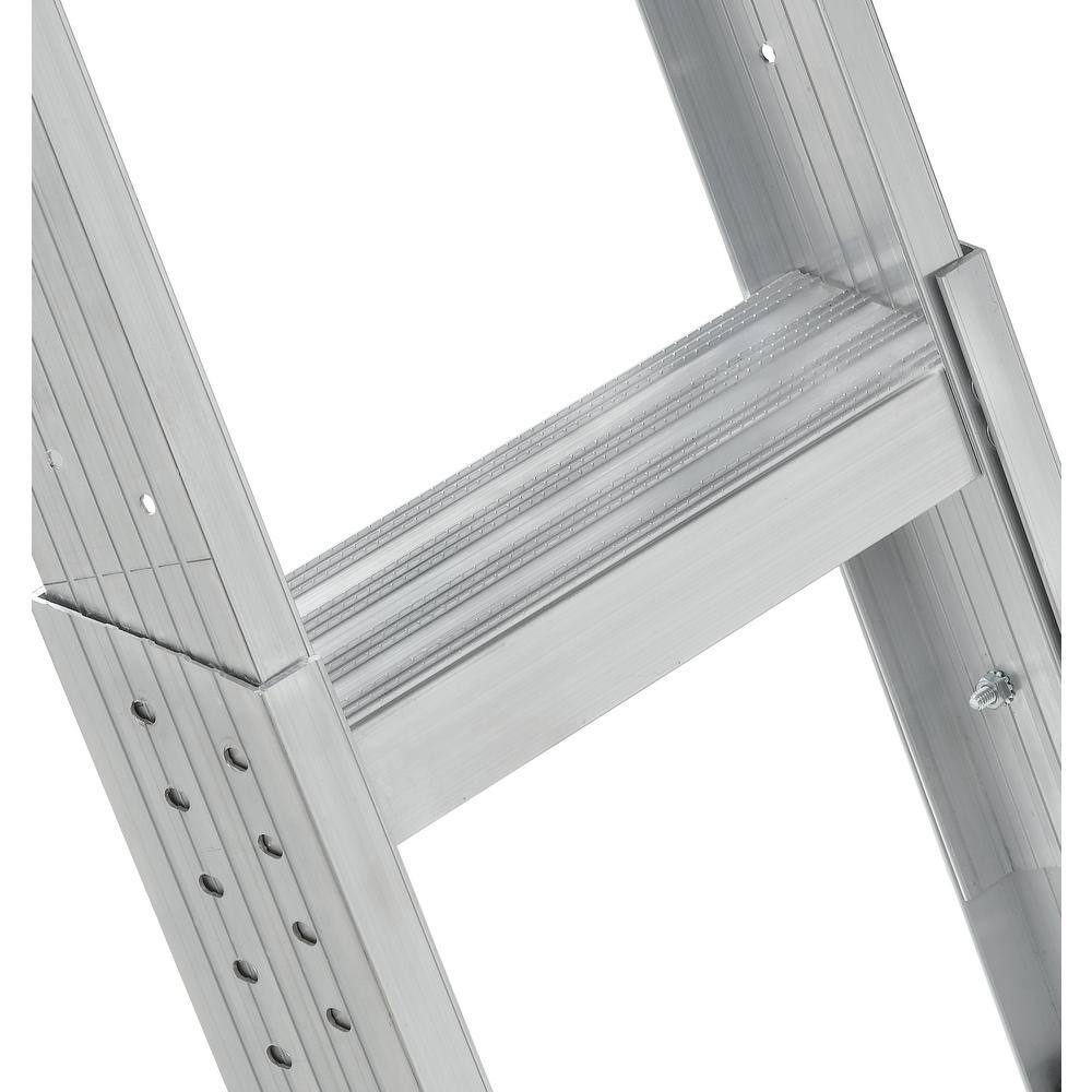 Louisville Ladder Energy Efficient 8 ft. to 10 ft. 25.5 in. x 54 in. Insulated Aluminum Attic Ladder with 375 lbs. Maximum Load Capacity AEE2510