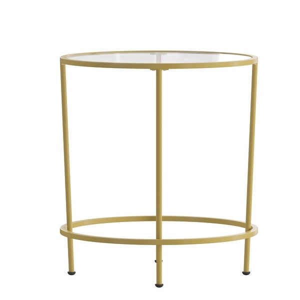 Signature Design by Ashley Coylin End Table - Tempered Glass Table