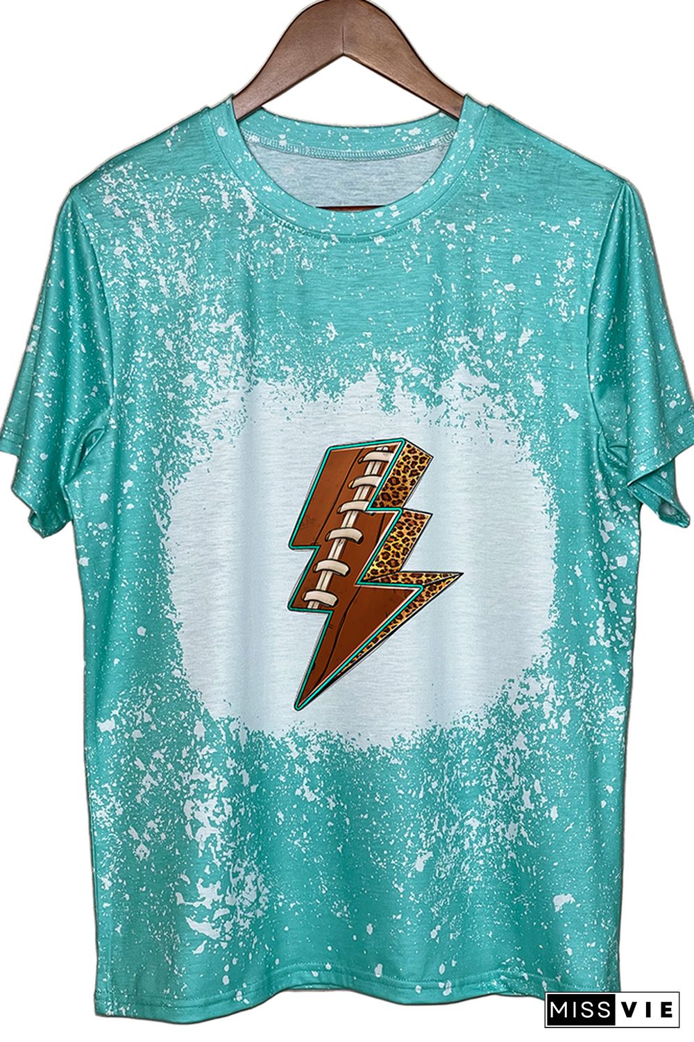 American Football Lightning Bolt Graphic Tee Wholesale