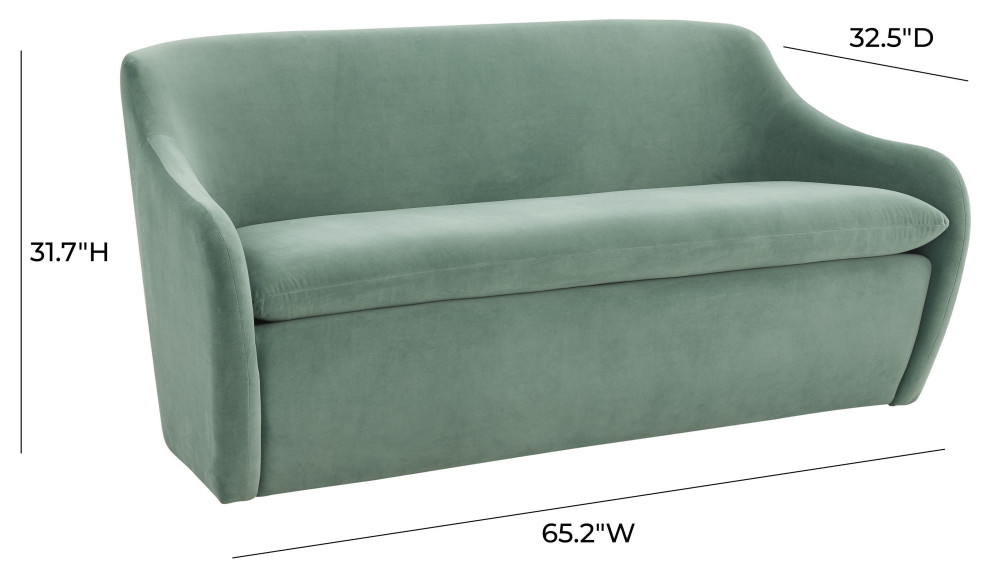 Cellia Velvet Loveseat   Contemporary   Loveseats   by TOV Furniture  Houzz