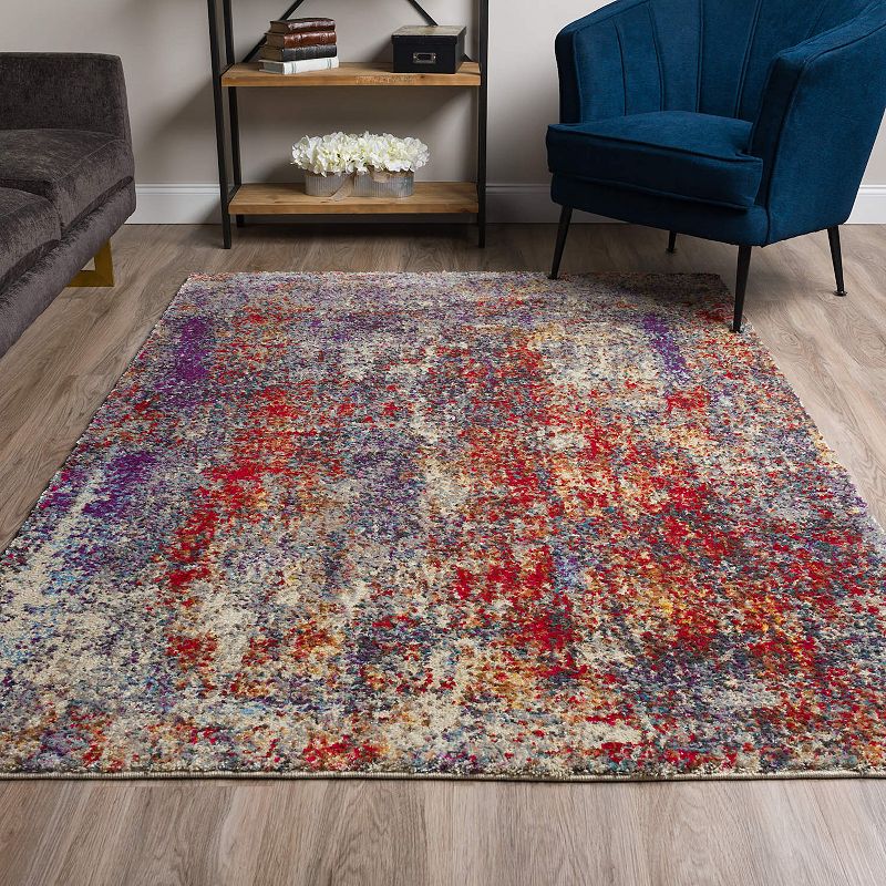 Addison Amelia Abstract Splash Area Rug