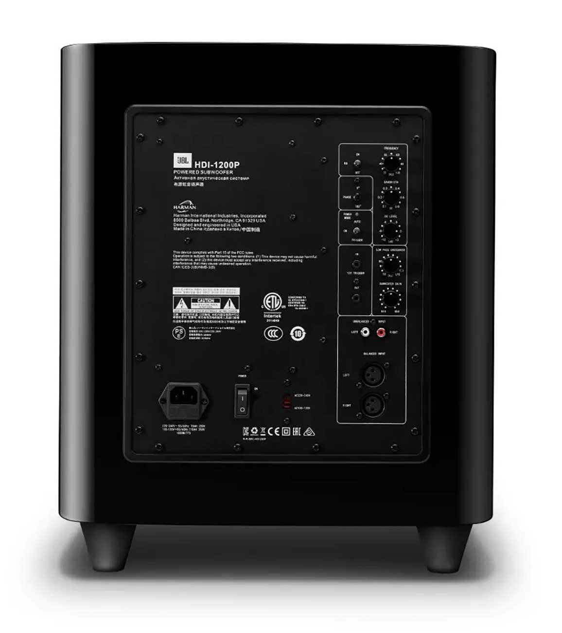  Synthesis HDI-1200P High Gloss Black 1000W Powered Subwoofer