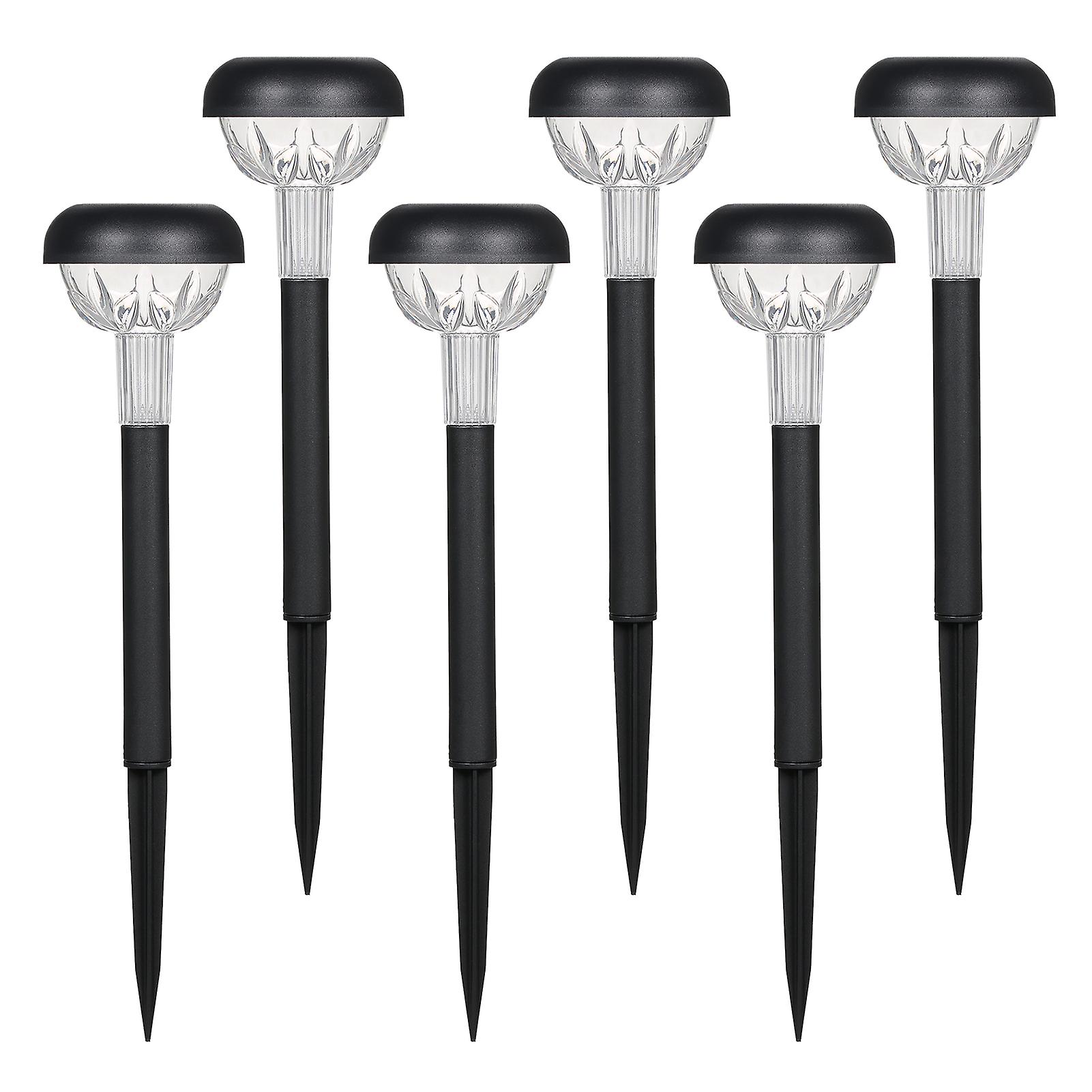 Tomshine 6pcs Leds Outdoor Solar Powered Lamp Lawn Light Sensitive Light Control/ Built-in 600mah Rechargeable Cell/ Ip65 Water Resistance Landscape L