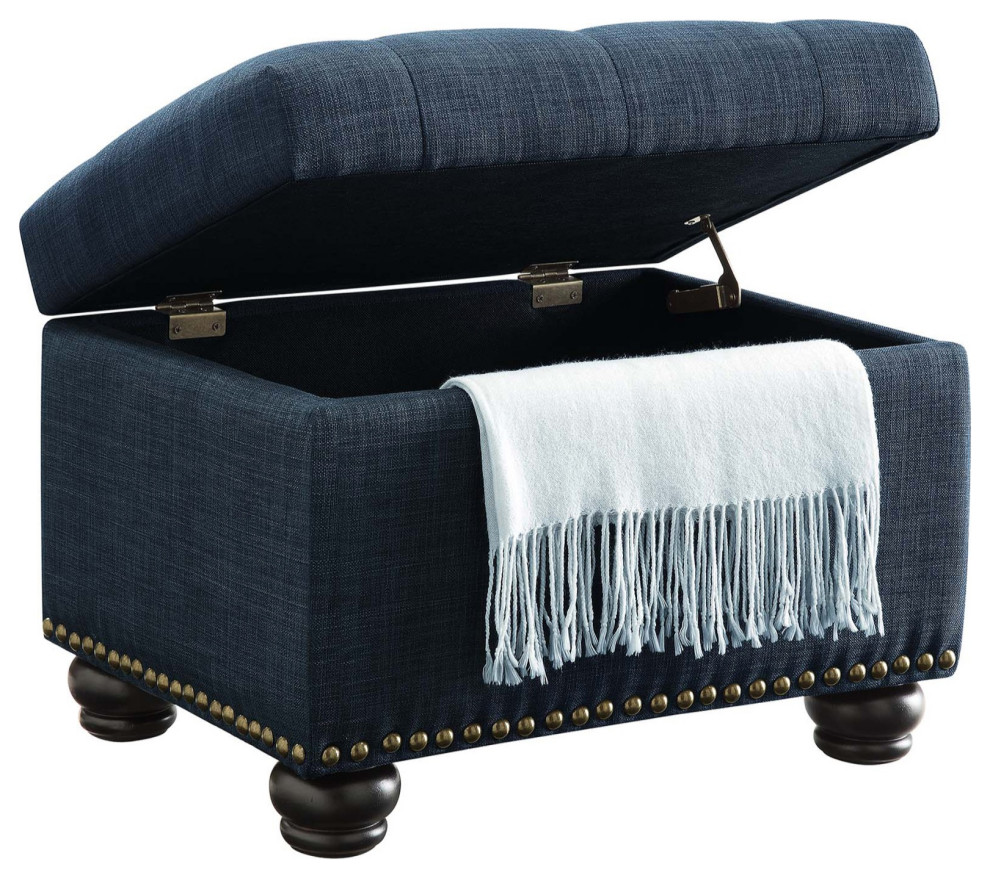 Designs4Comfort 5Th Avenue Storage Ottoman   Traditional   Footstools And Ottomans   by VirVentures  Houzz