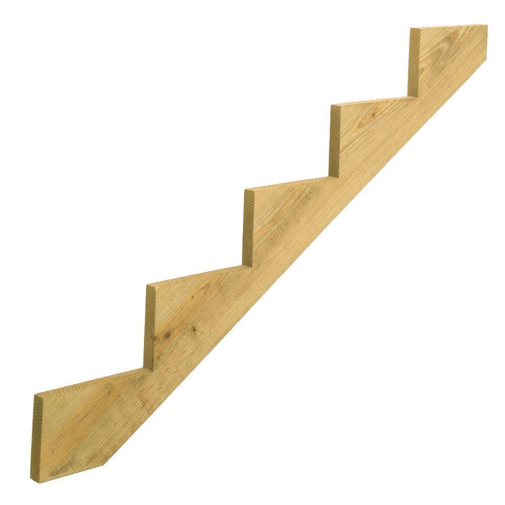 ProWood 5-Step Ground Contact Pressure-Treated Pine Stair Stringer 279714