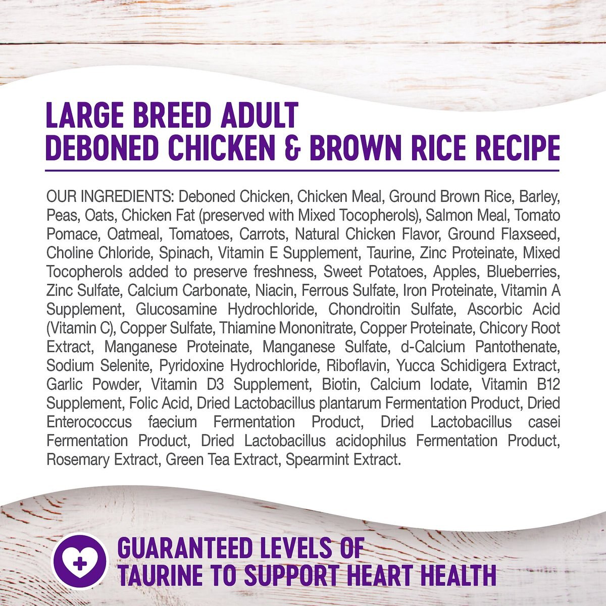 Wellness Large Breed Complete Health Adult Deboned Chicken and Brown Rice Recipe Dry Dog Food