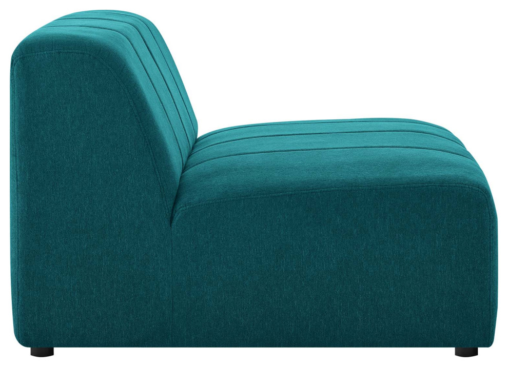 Bartlett Upholstered Fabric Armless Chair   Contemporary   Armchairs And Accent Chairs   by Uber Bazaar  Houzz