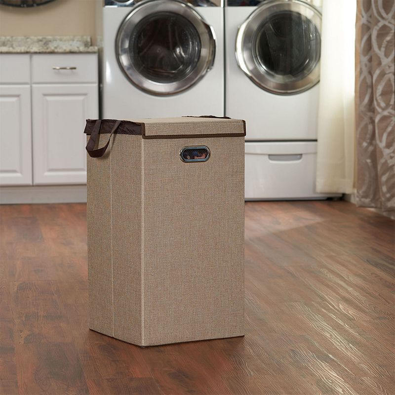 Household Essentials Two-Tone Collapsible Laundry Hamper