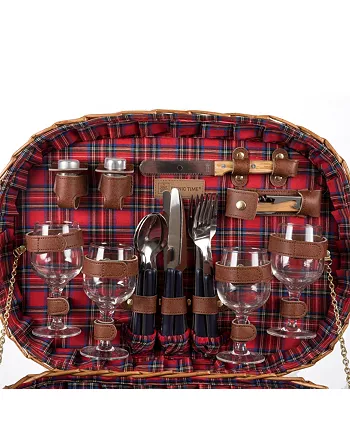 Picnic Time Red Highlander Picnic Basket