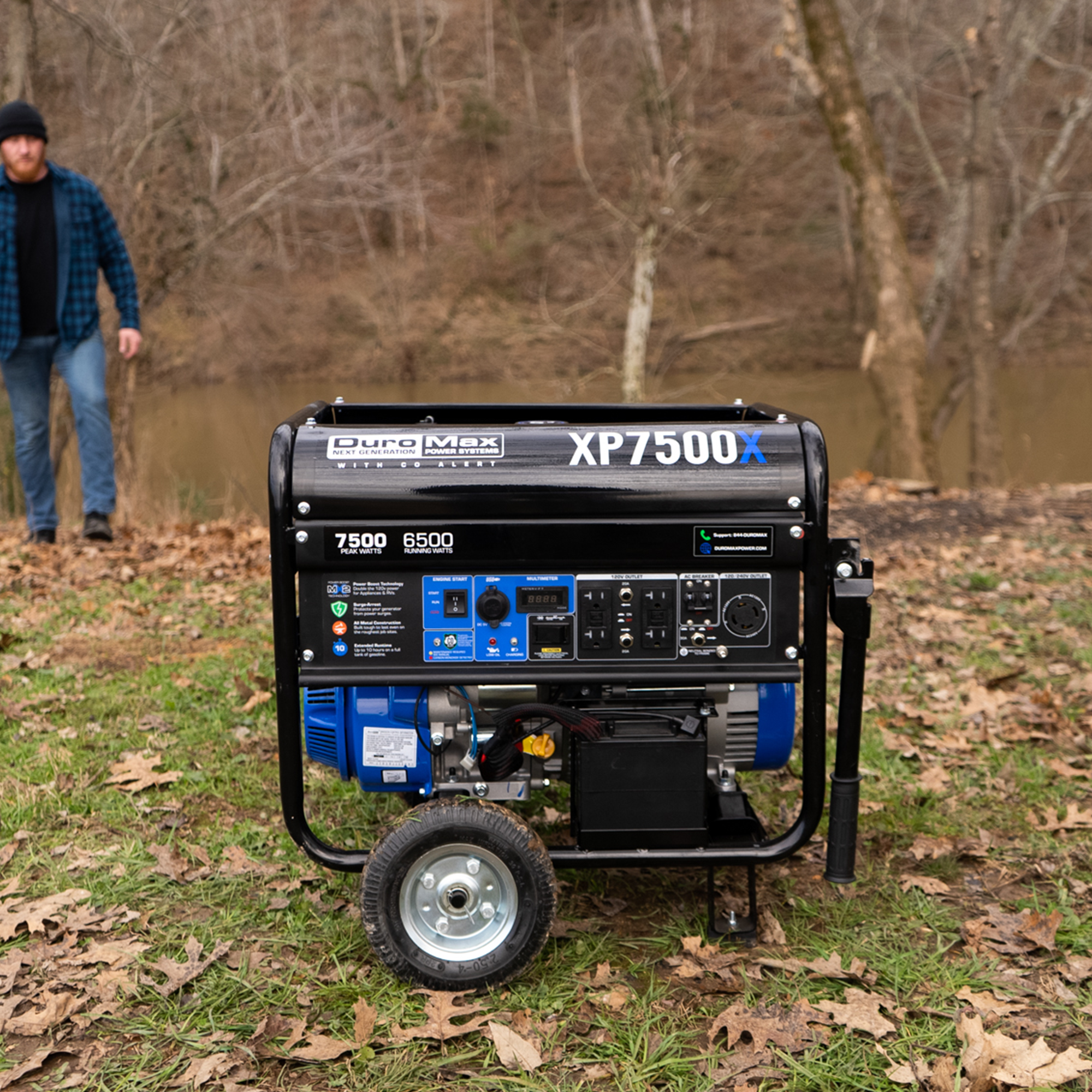 7,500 Watt Gasoline Portable Generator w/ CO Alert