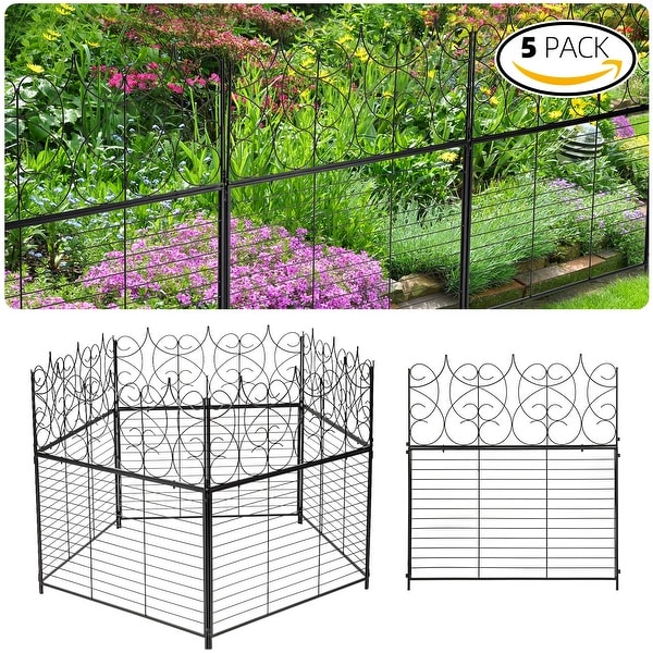 8 Pack Decorative Garden Fence Outdoor 26.2