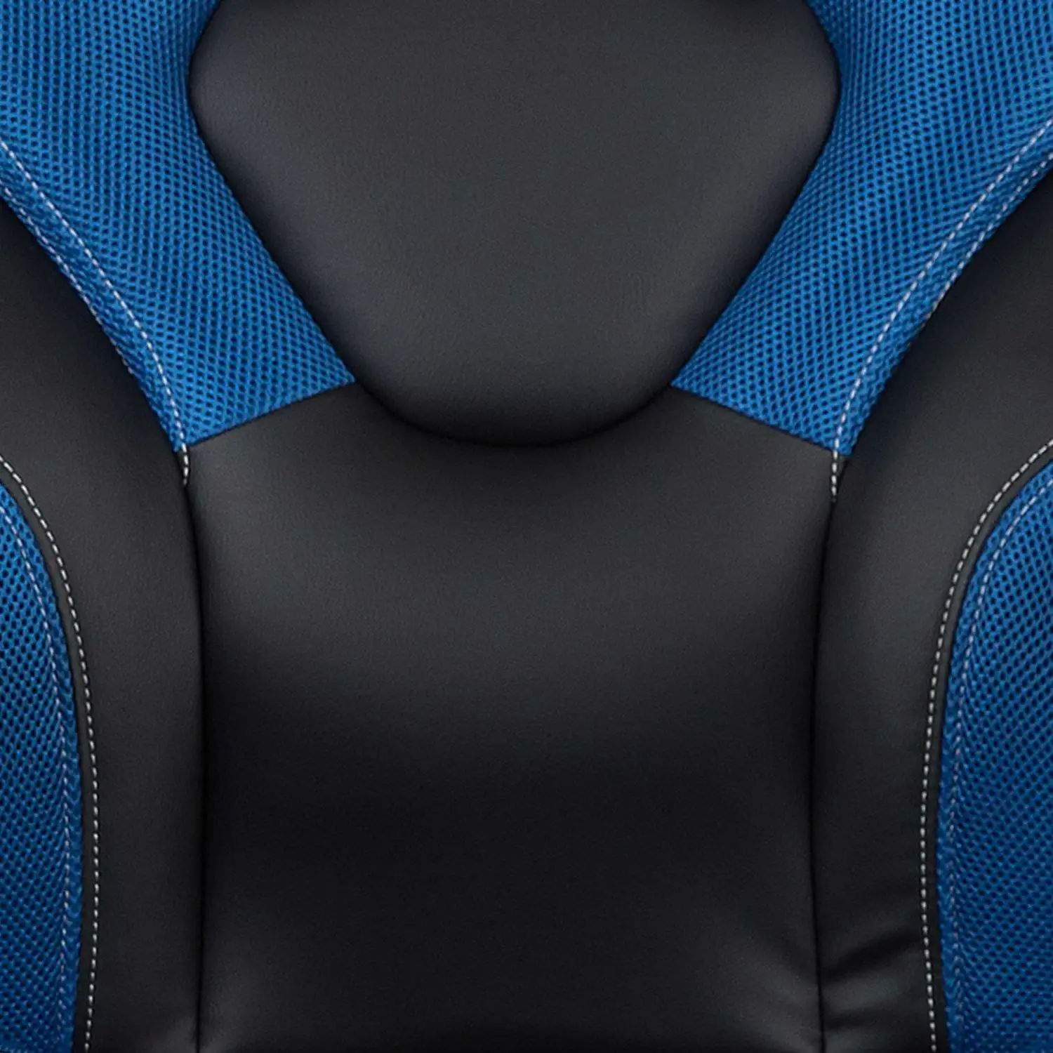 X10 Black/Blue Leather/Mesh Office Chair