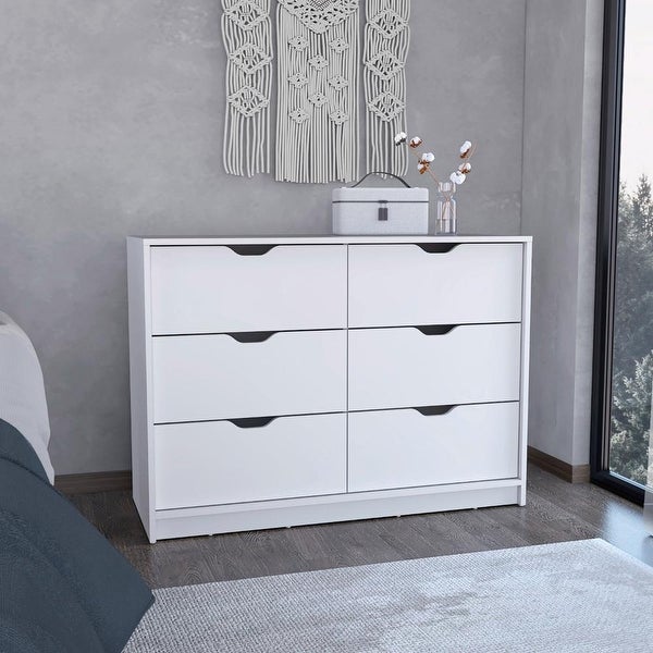 Classic Style 4-Drawers 2 Cabinets Dresser Chests， Superior Top， Modern Storage Dressers Organizer for Living Room， Bedroom - - 37828102