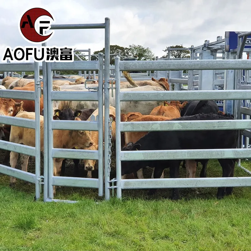 High Quality Metal Frame Material Livestock Fencing Supply Used Corral Panels Farm Livestock Galvanized Steel Wire Farm Fence