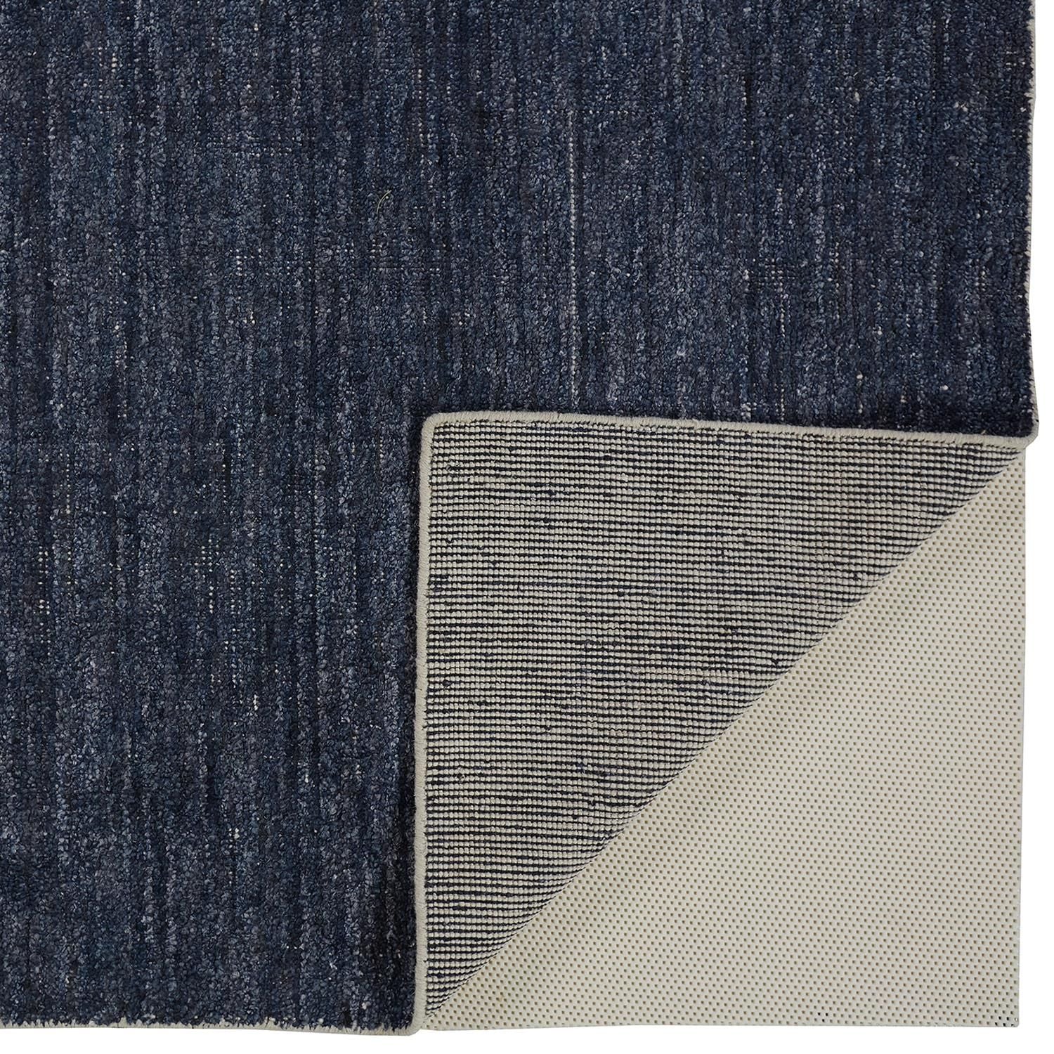 Legros Hand Woven Navy Blue Rug by BD Fine