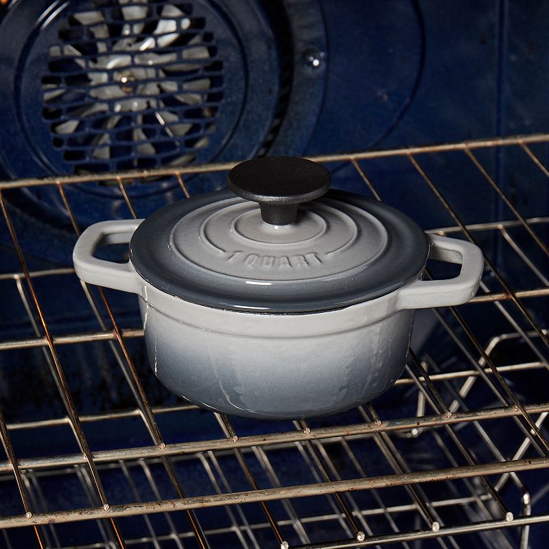 Smith and Clark 1-qt. Enameled Cast-Iron Dutch Oven