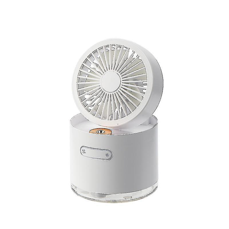 1*folding Humidifier Fan Two-in-one Mini Desktop Humidification Small Fan Usb Charging Portable Electric Fan