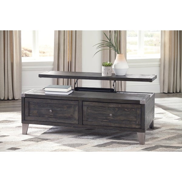 Ashley T901-9 Weathered Pine Finish Todoe Lift Top Cocktail Table