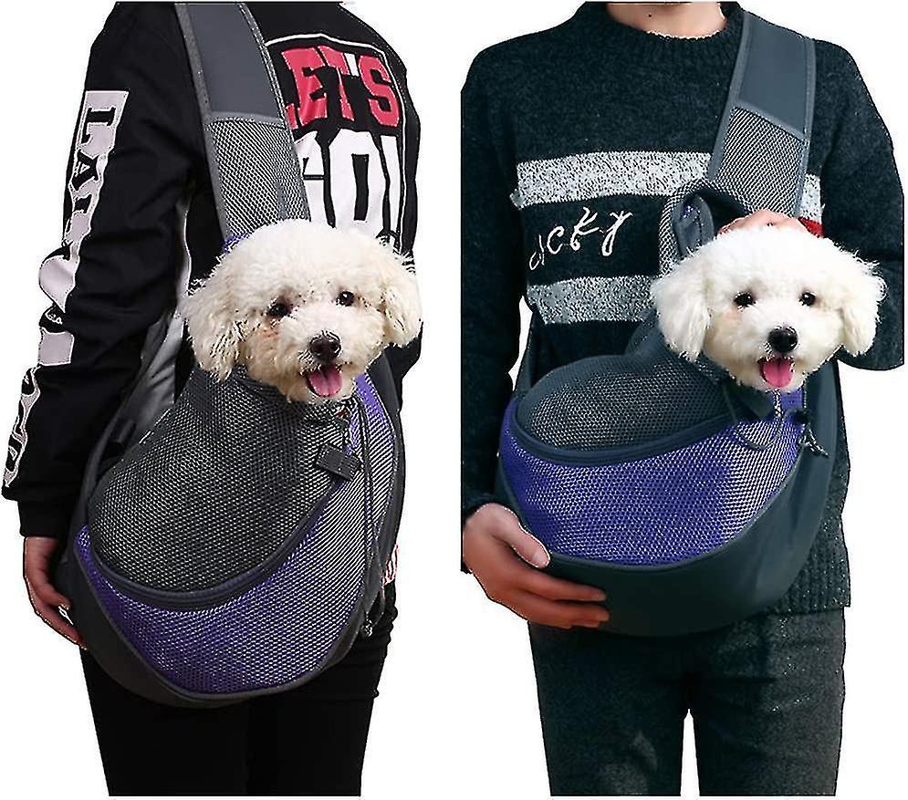 Portable Pet Sling Carrier Bag Breathable Mesh Single-shoulder Pet Travel Pouch For Small Dog Cat