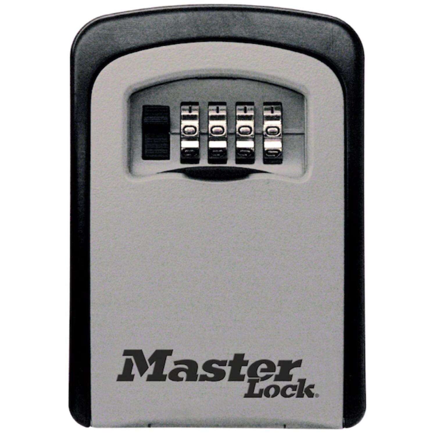 Master Lock .004 cu ft Combination Lock Gray Locked Key Storage