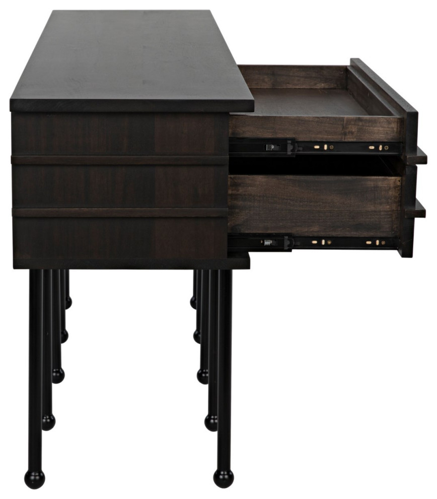 Olivier Console  Ebony Walnut   Transitional   Console Tables   by GreatFurnitureDeal  Houzz