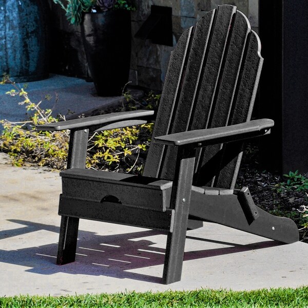 New Tradition Folding Adirondack Chair by ResinTeak