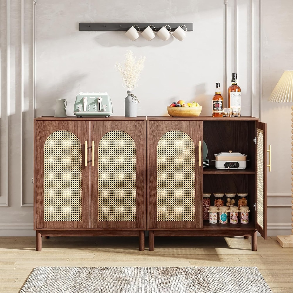 Rattan Sideboard Buffet Cabinet