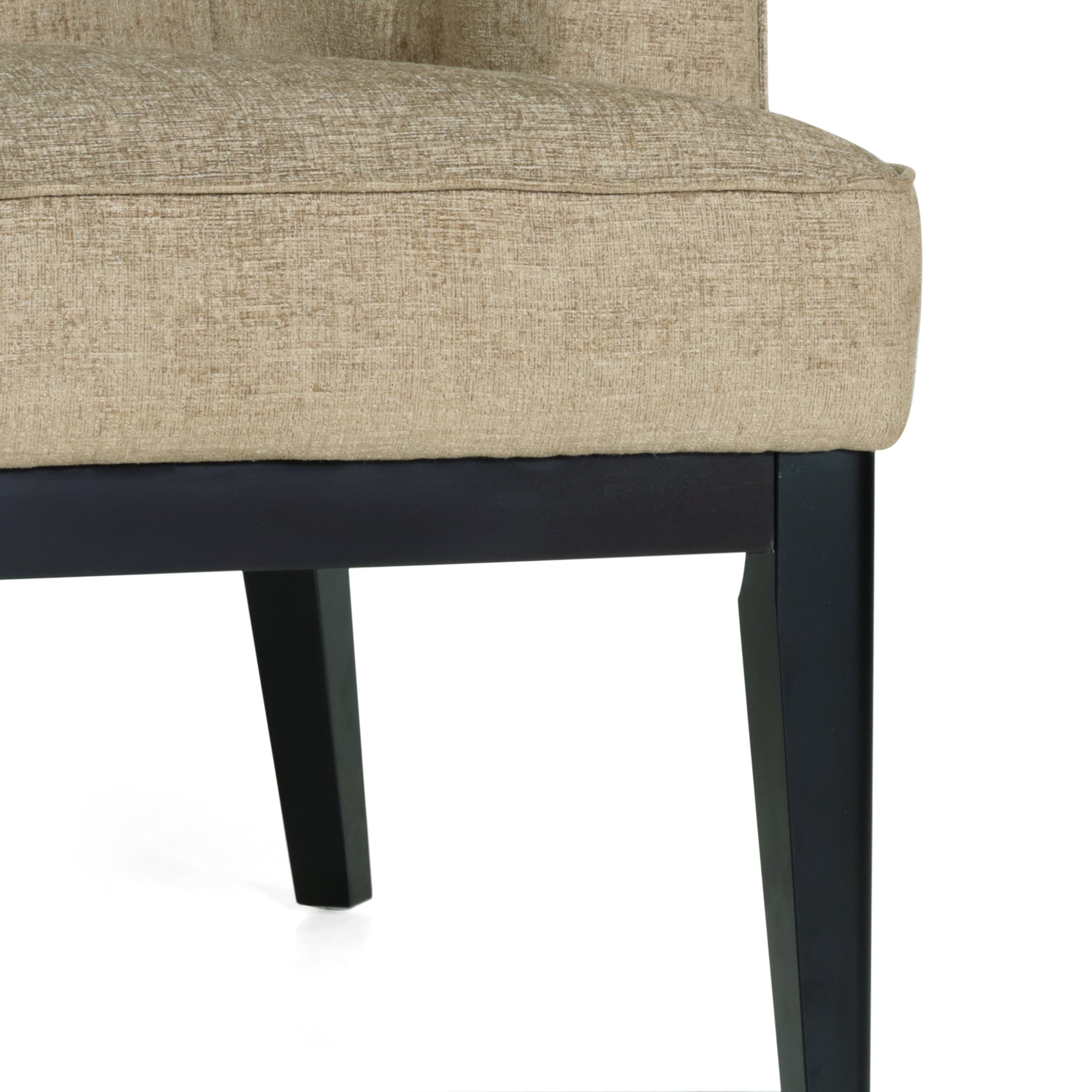 Evans Contemporary Fabric Tufted Accent Chair