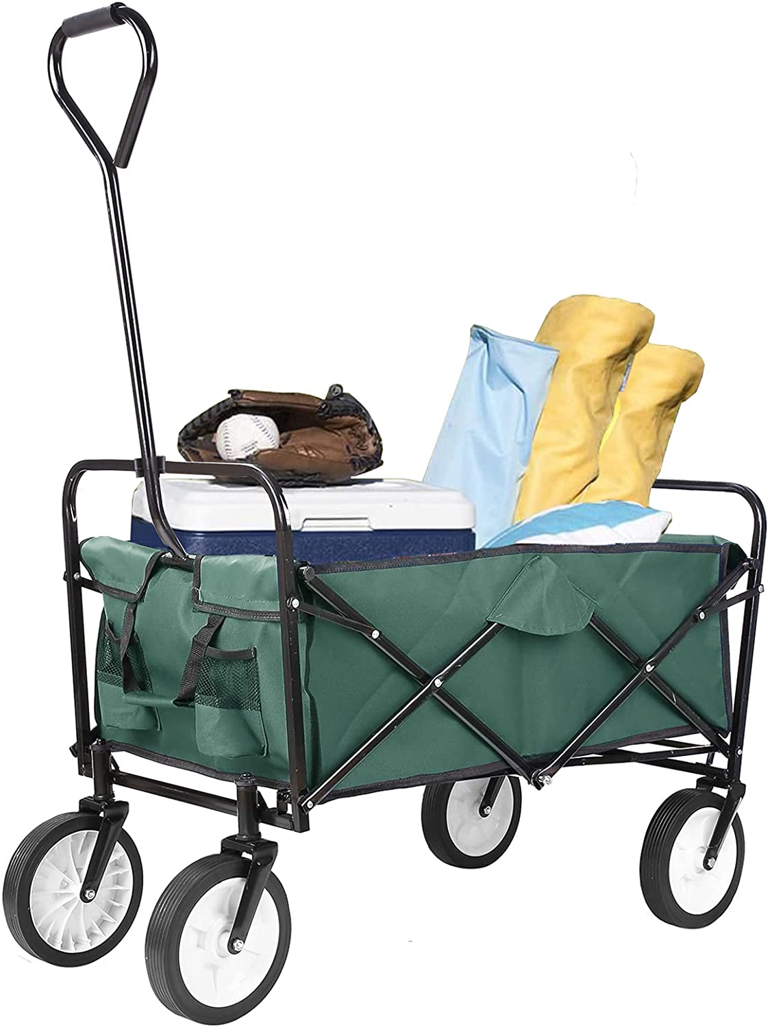 Pirecart Collapsible Folding Outdoor Utility Wagon Garden Cart