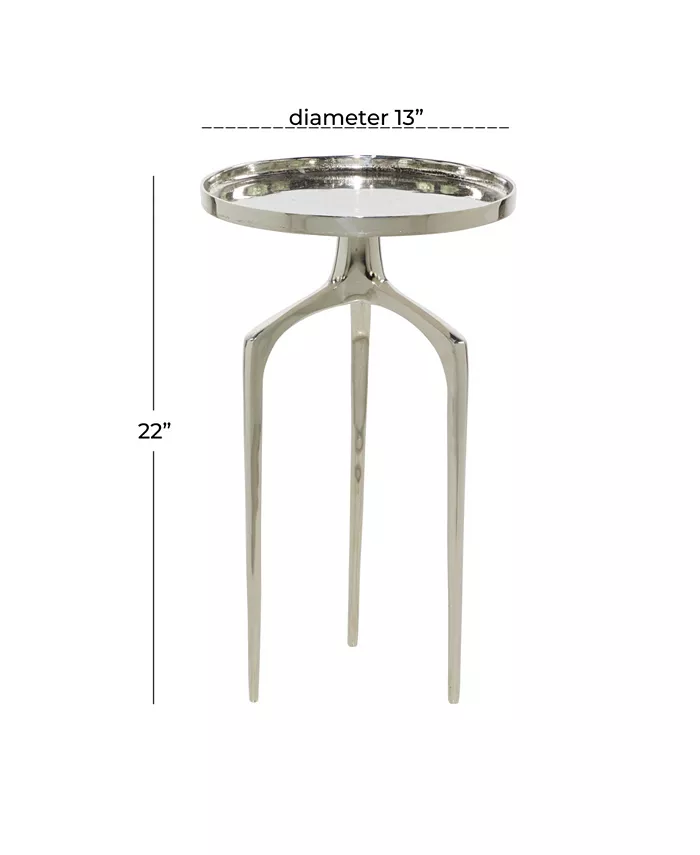 Rosemary Lane Contemporary Round Raised Edge Accent Table