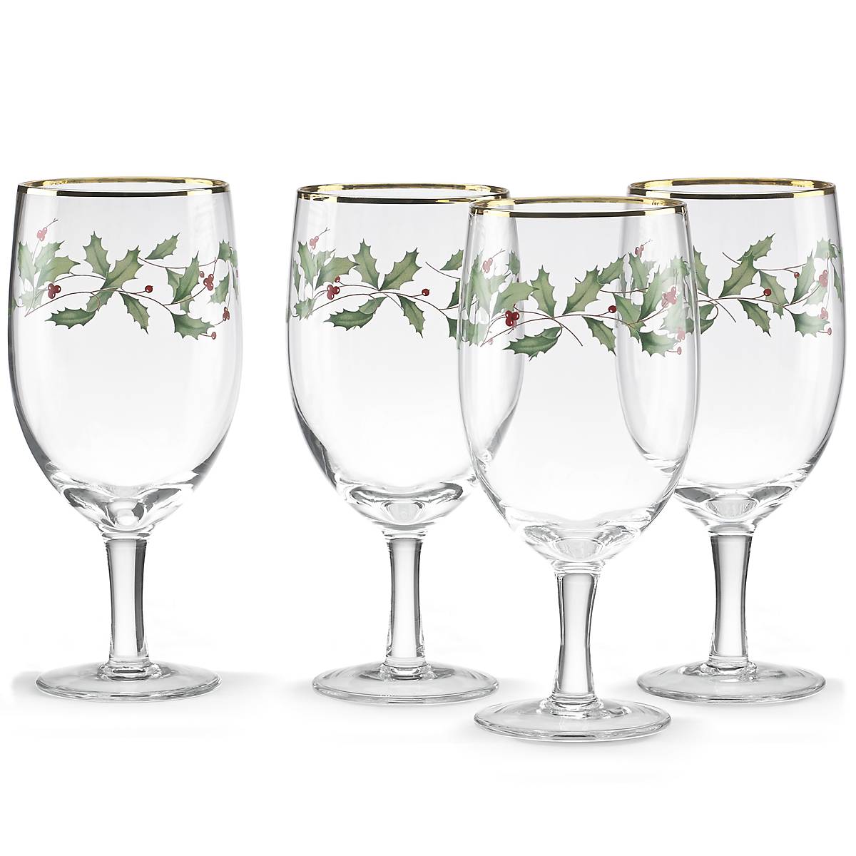 Holiday 4-Piece Iced Beverage Glass Set