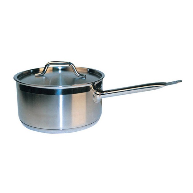 Winco Premium Stainless Steel Sauce Pan With Cover 3 5 Quart