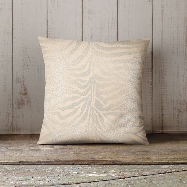 ZEBRA SPOTS CREAM Indoor|Outdoor Pillow By Kavka Designs