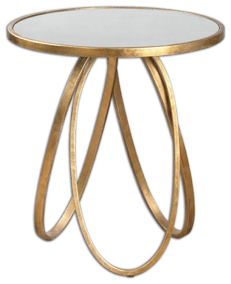 Uttermost Montrez 24 x 26 quotGold Accent Table   Contemporary   Side Tables And End Tables   by GwG Outlet  Houzz