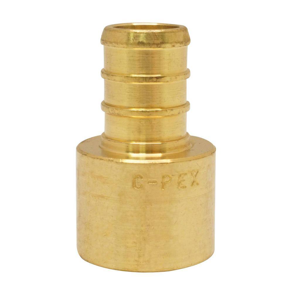 Apollo 12 in. Brass PEX-B Barb x 12 in. Female Copper Sweat Adapter APXFS1212