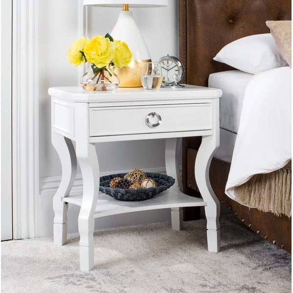 SAFAVIEH Alaia White Side Table - 24