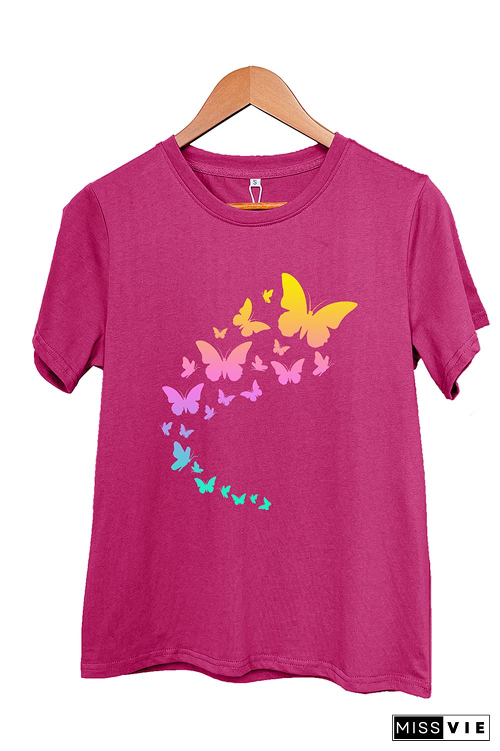 Flying Butterflies Graphic T-Shirt Wholesale