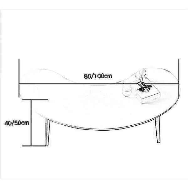 Simple Nordic Coffee Table Solid Wood Side Table Small Apartment Low Table - as picture