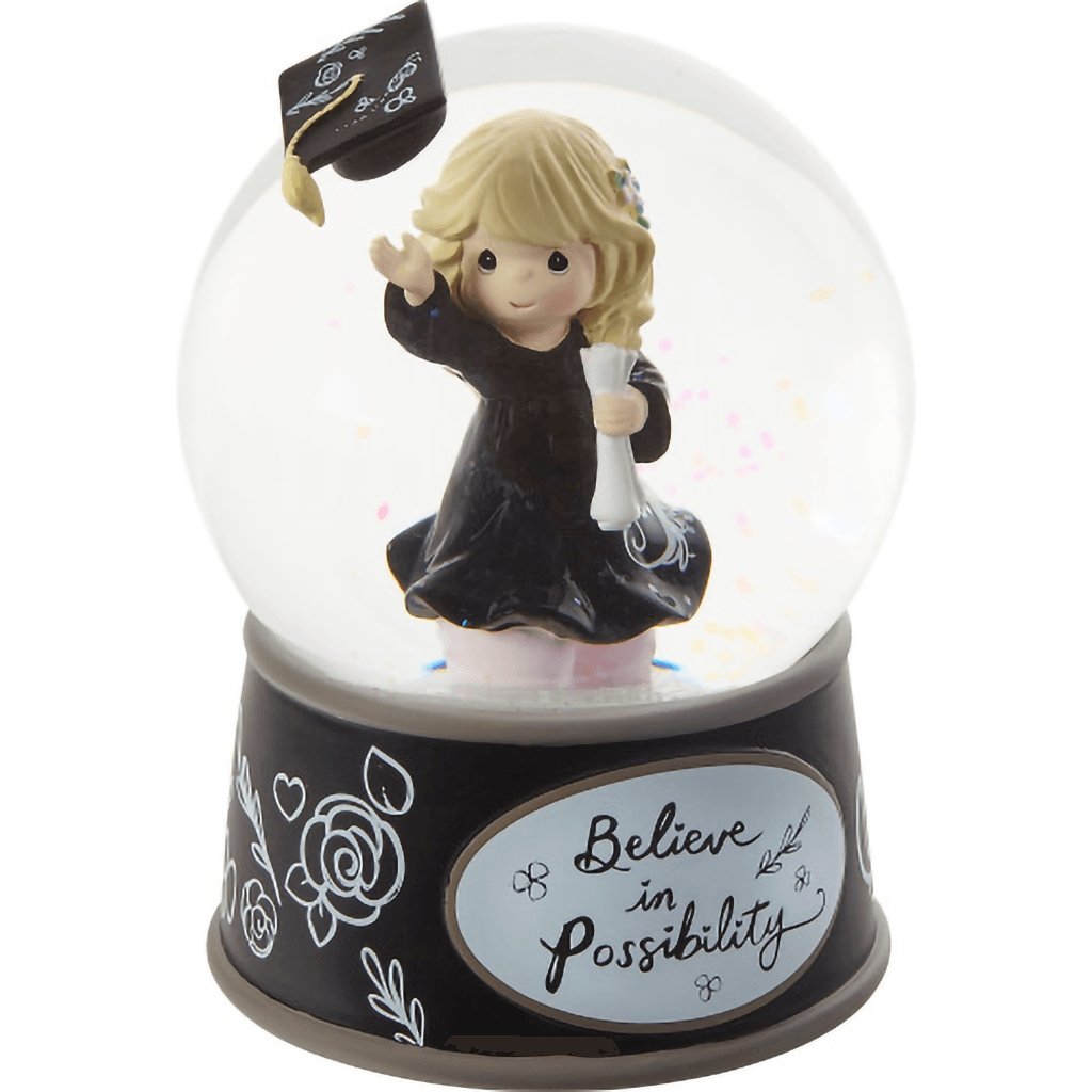 Precious Moments  Believe In Possibility Snow Globe