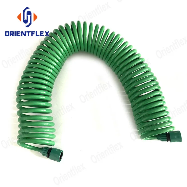 New Best Flex Lightweight No Kink Drinking From Retractable Coil Coiled Garden Water Hose 25 Ft Supplies