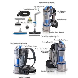 Prolux Bagless Backpack Vacuum Cleaner with Deluxe 1-12 in. Tool Kit 19prolux2.0a