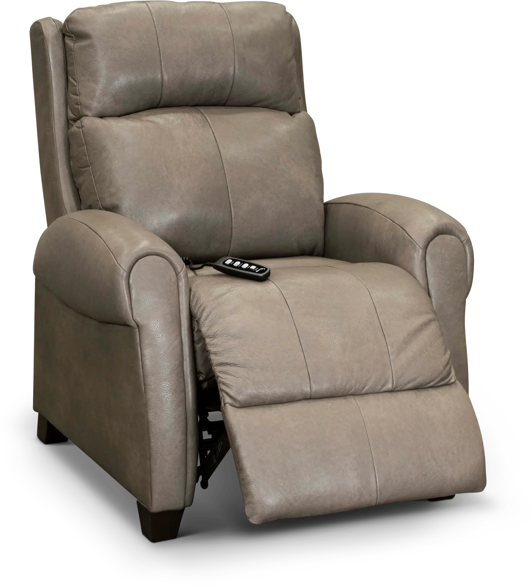 Saturn Beige Leather-Match Zero Gravity Power Recliner