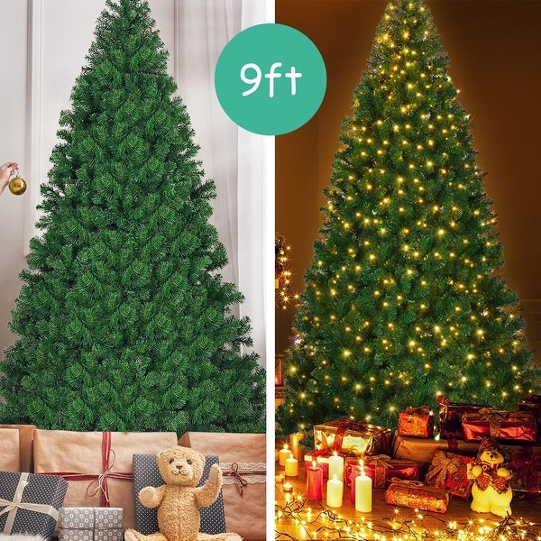 9 Feet PreLit PVC Artificial Christmas Tree with 700 LED Lights