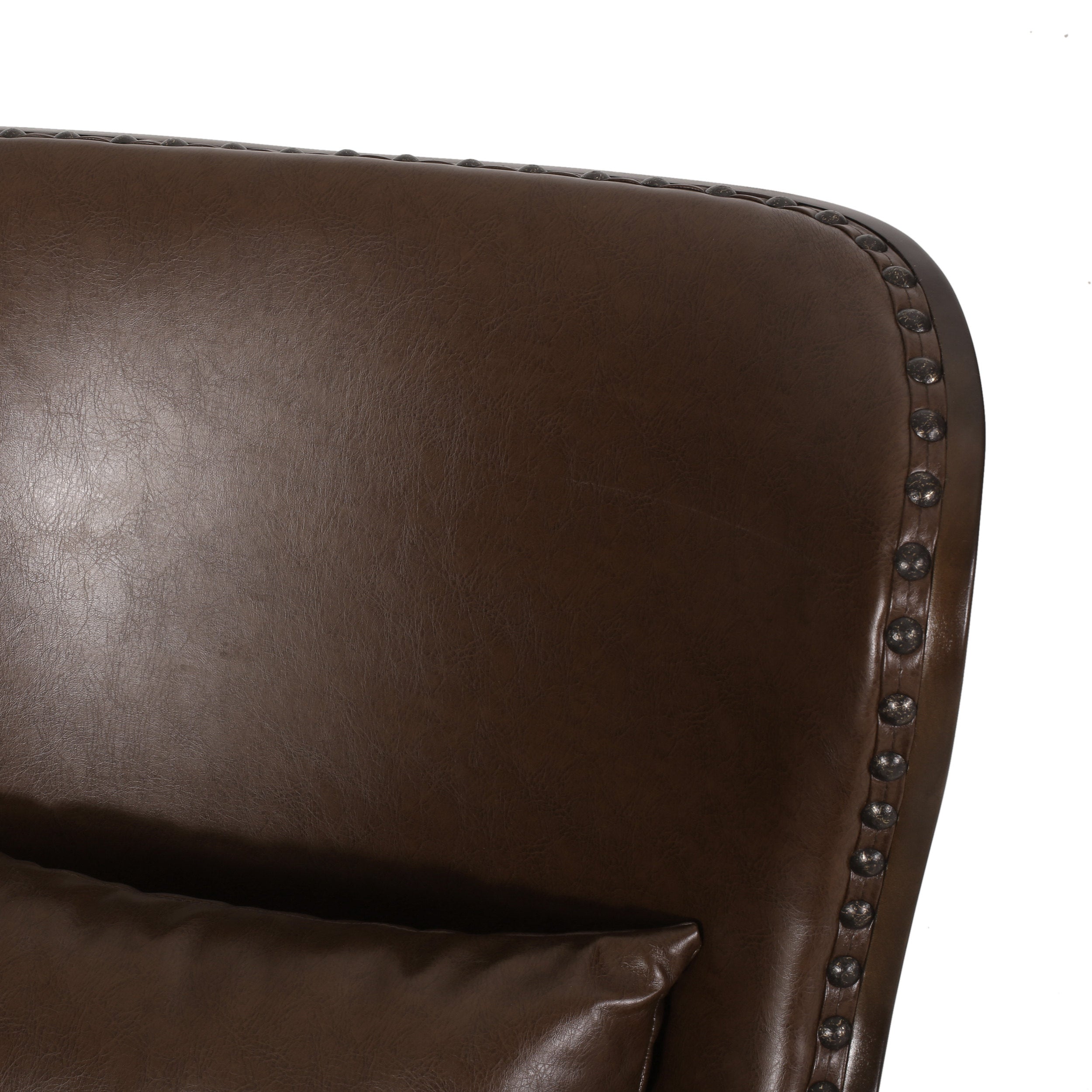 Jett Contemporary Upholstered Accent Chair with Nailhead Trim