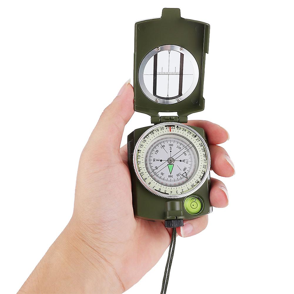 American Style Waterproof Navigational Compass For Outdoor Camping Hiking Military Green