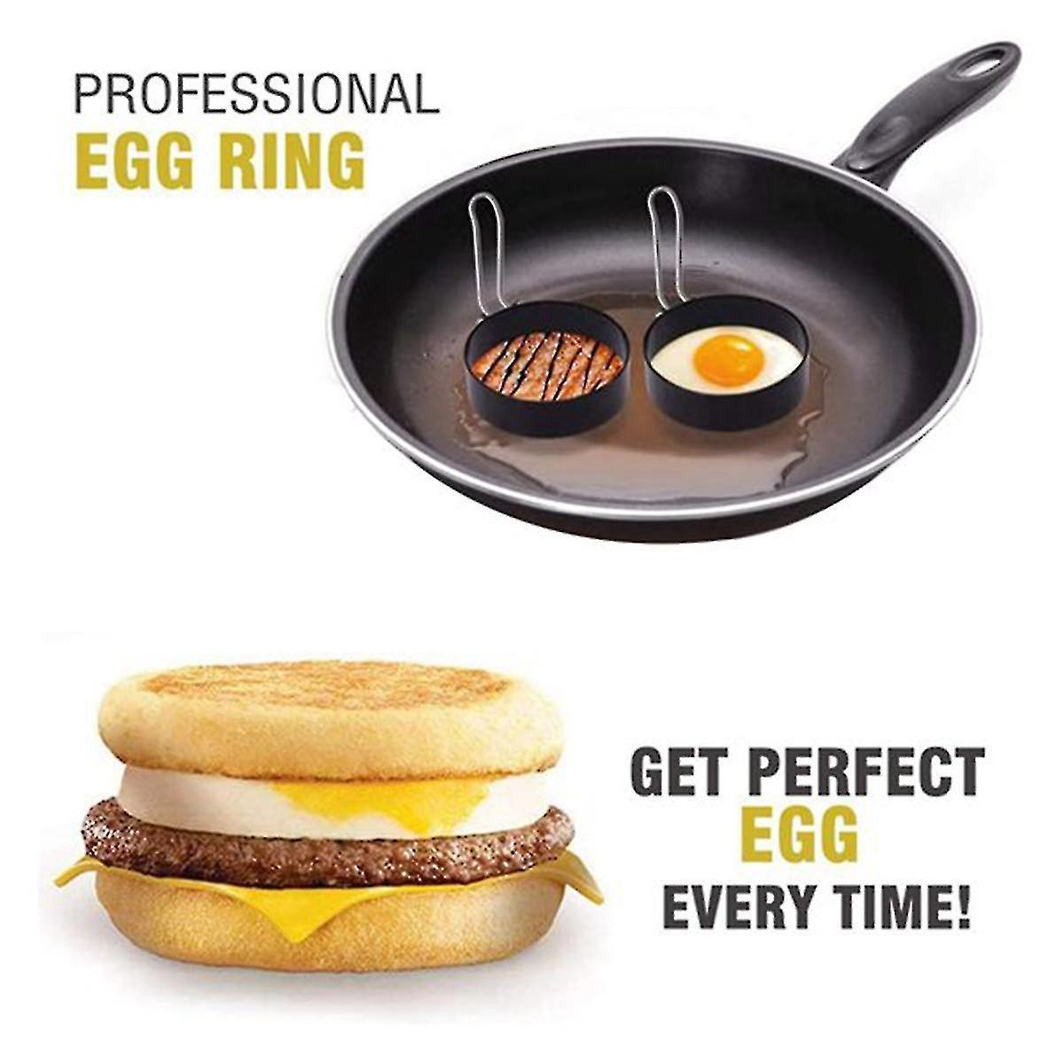 5 Pack Non-stick Egg Rings For Griddle，frying Egg Maker Molds